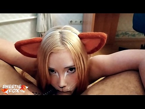 ❤️ Kitsune yutmak çük ve boşalmak içinde ona ağız ❤️ Seks videosu bizde